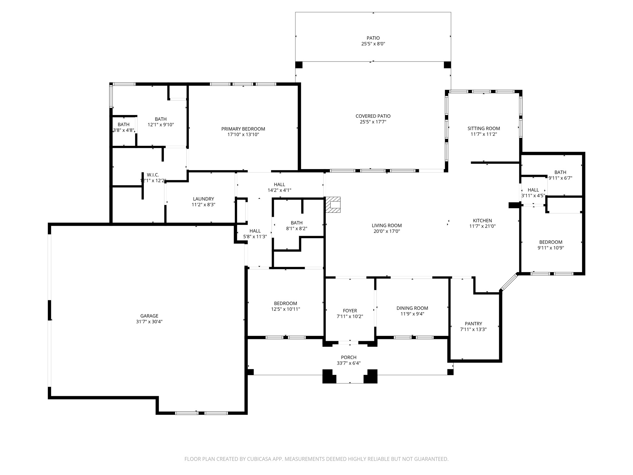 128 Strada Luca Florence, TX 76527 - Photo 40 of 40 Thoughtfully designed single-story floor plan featuring a spacious primary suite with walk-in closet, multiple secondary bedrooms, and well-positioned baths for convenience. The layout offers a central living area that connects to the kitchen, dining room, and sitting room, creating a natural flow for everyday living and entertaining. Additional highlights include a dedicated laundry room, large pantry, expansive garage, welcoming front porch, and a covered patio that extends the living space outdoors.