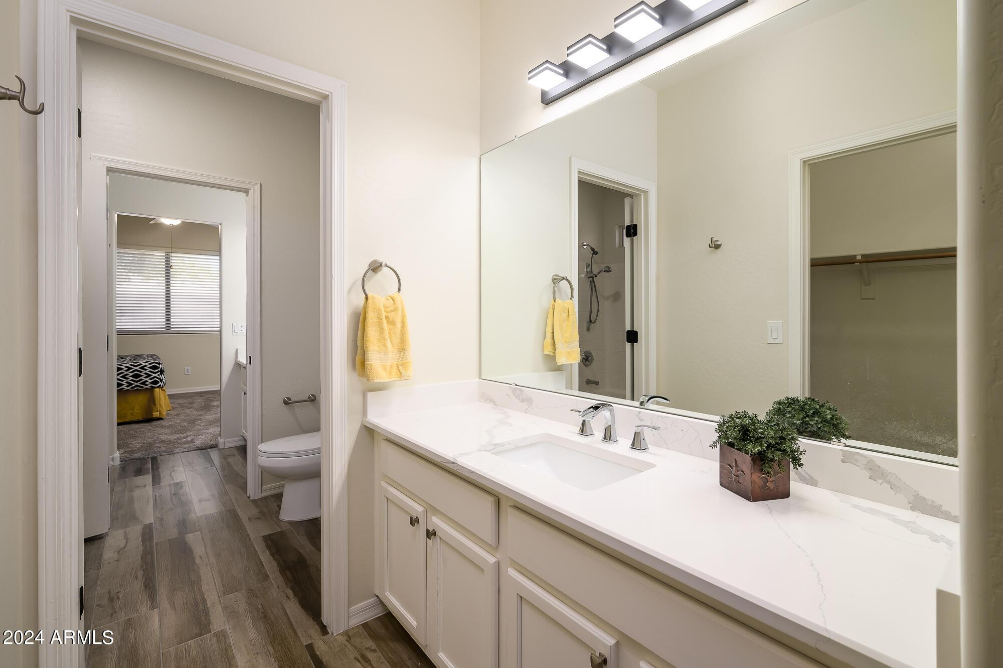 17618 West Crocus Drive Surprise, AZ 85388 - Photo 26 of 34 a bathroom with a sink a mirror and vanity