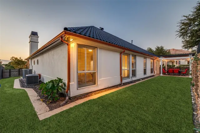 a outdoor space with furniture