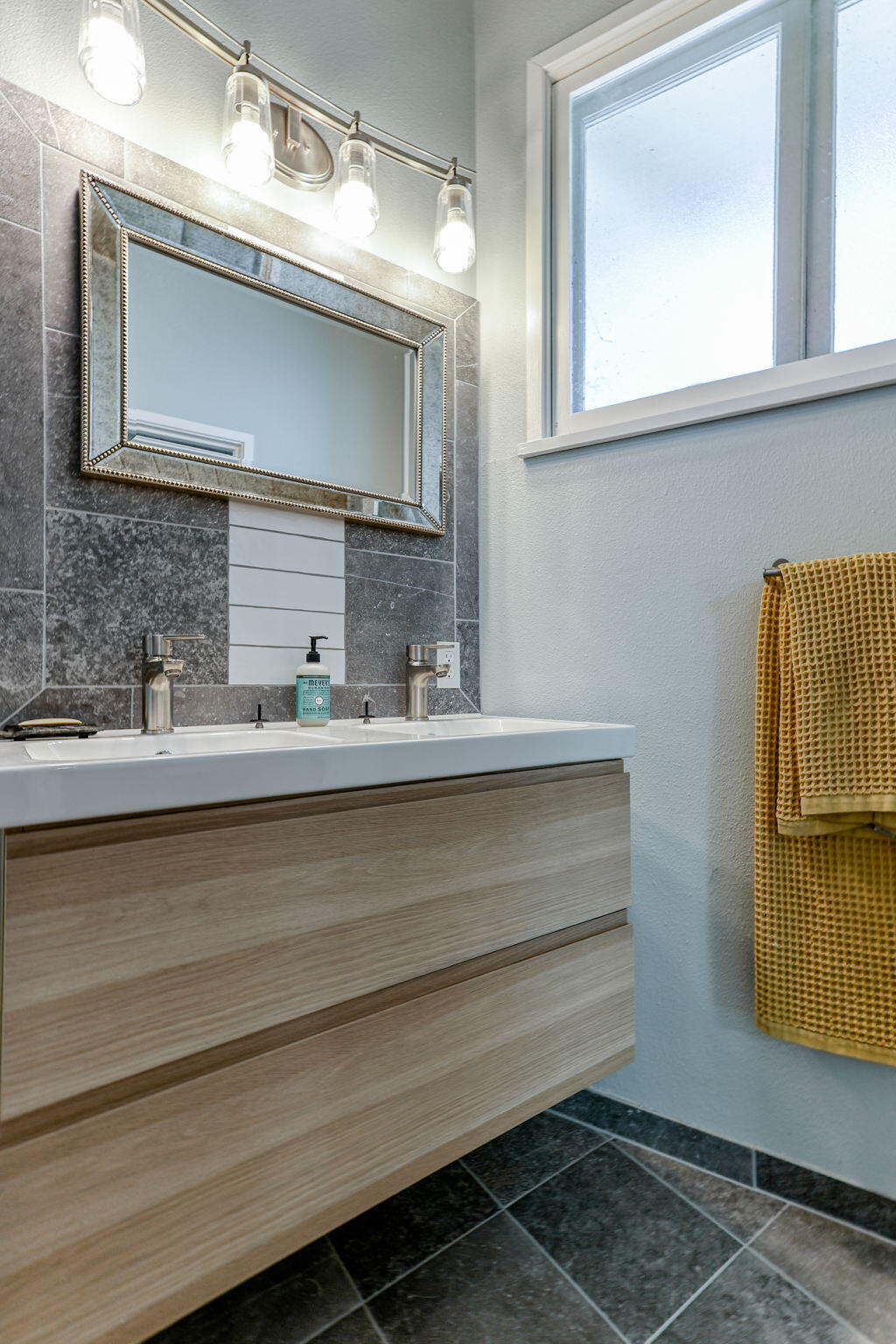 860 Rio Street Red Bluff, CA 96080 - Photo 35 of 50 a bathroom with a sink and a mirror