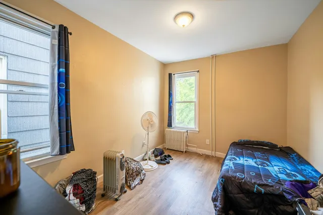 a room with furniture and a window