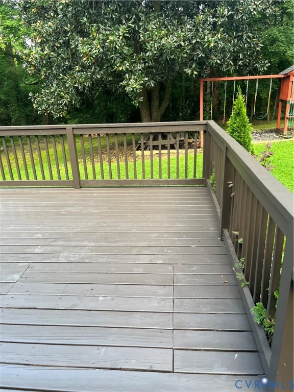 3074 Rocky Ford Road Crewe, VA 23930 - Photo 47 of 48 Wood-finish decking with coordinating railings