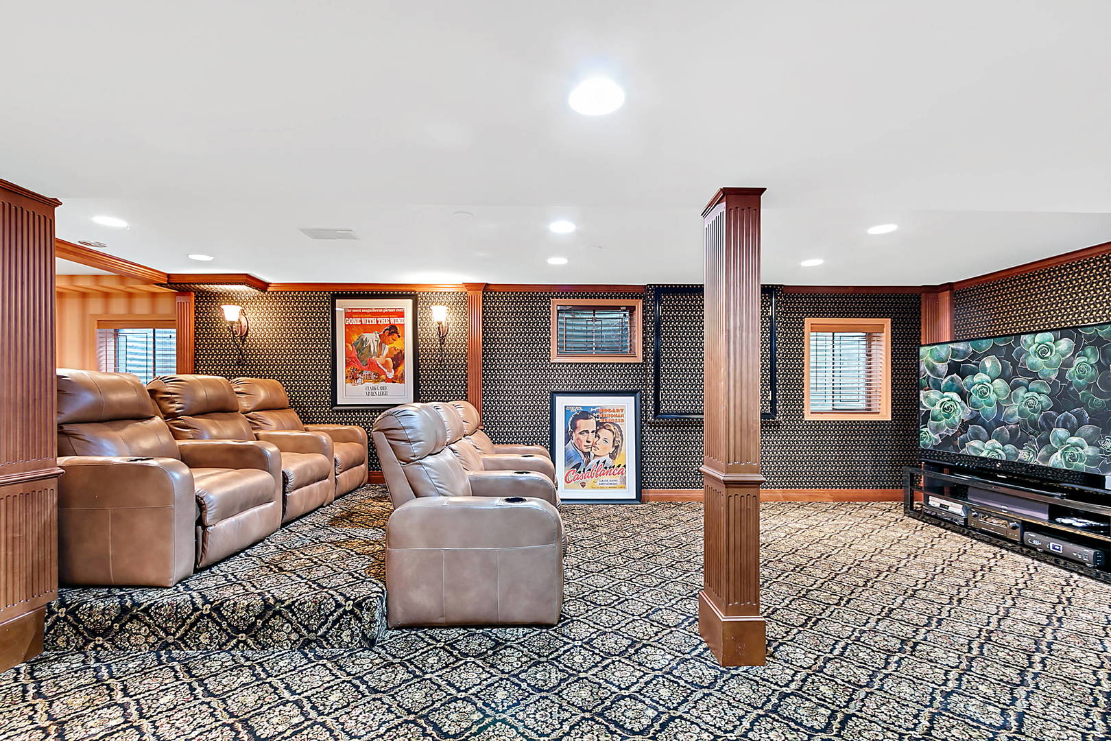 2552 Indian Ridge Court Glenview, IL 60026 - Photo 31 of 45 a living room with fireplace furniture and a flat screen tv