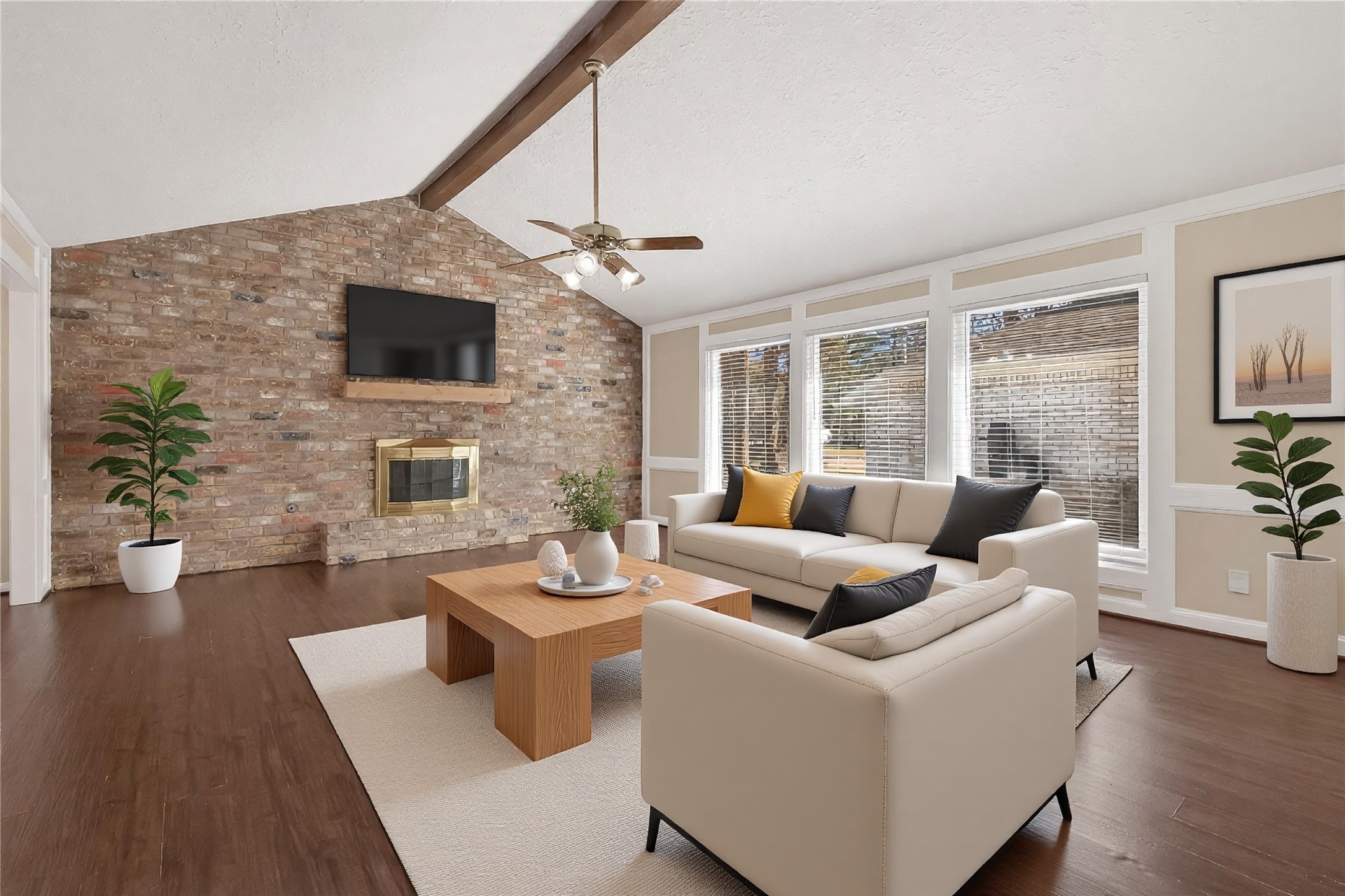 2406 Deasa Drive Spring, TX 77373 - Photo 4 of 33 Living room- Virtually staged