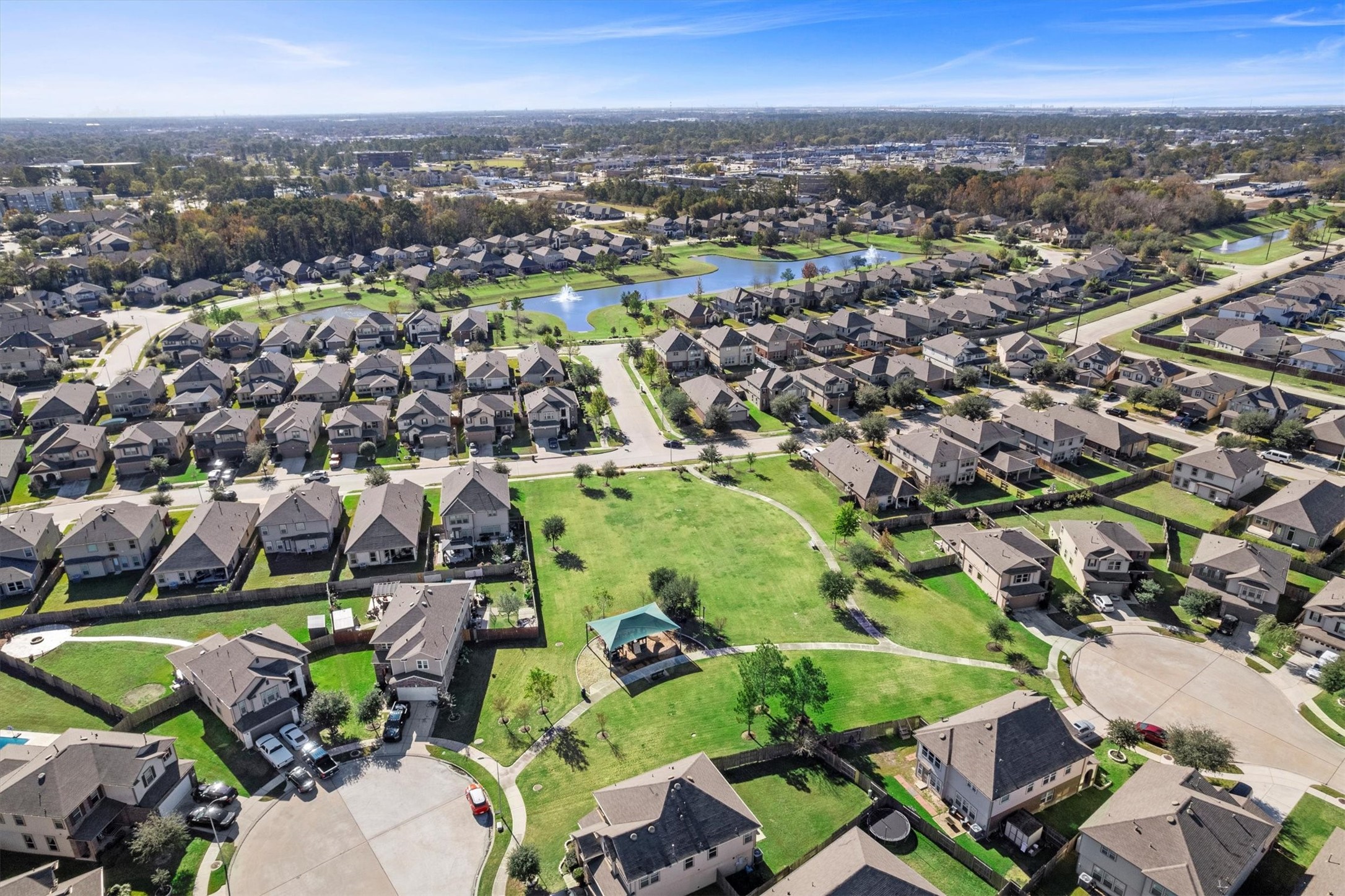 4022 Streambed Trail Houston, TX 77068 - Photo 29 of 32 an aerial view of multiple house