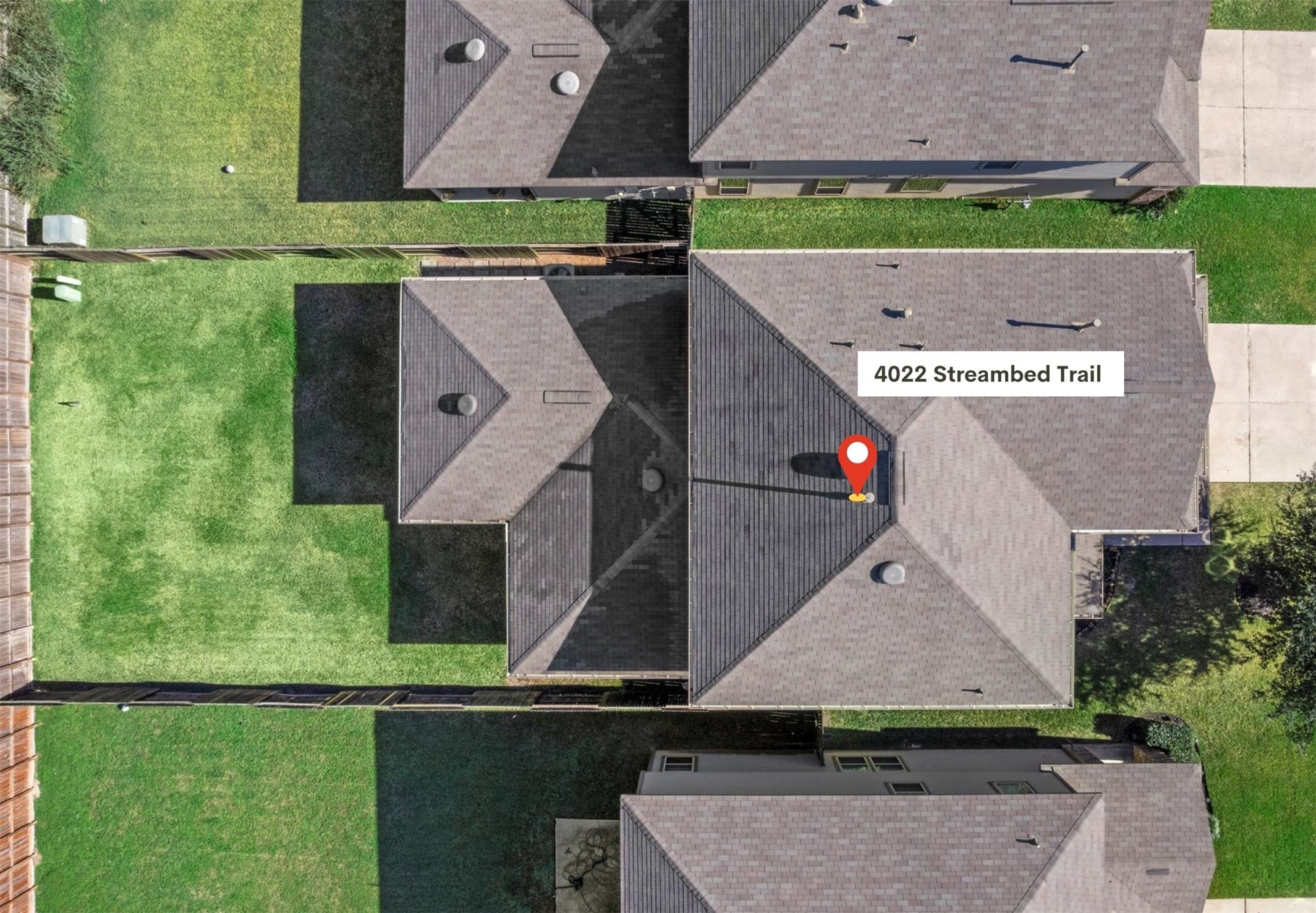 4022 Streambed Trail Houston, TX 77068 - Photo 8 of 32 an aerial view of house with a yard