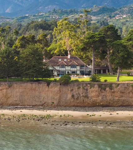 a view of a lake with a mountain
