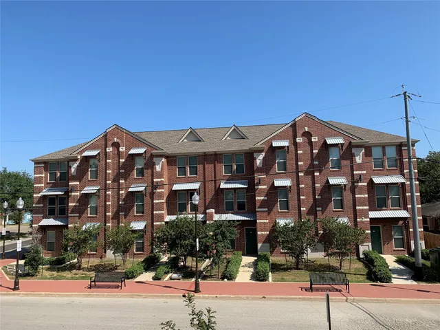 a front view of a building