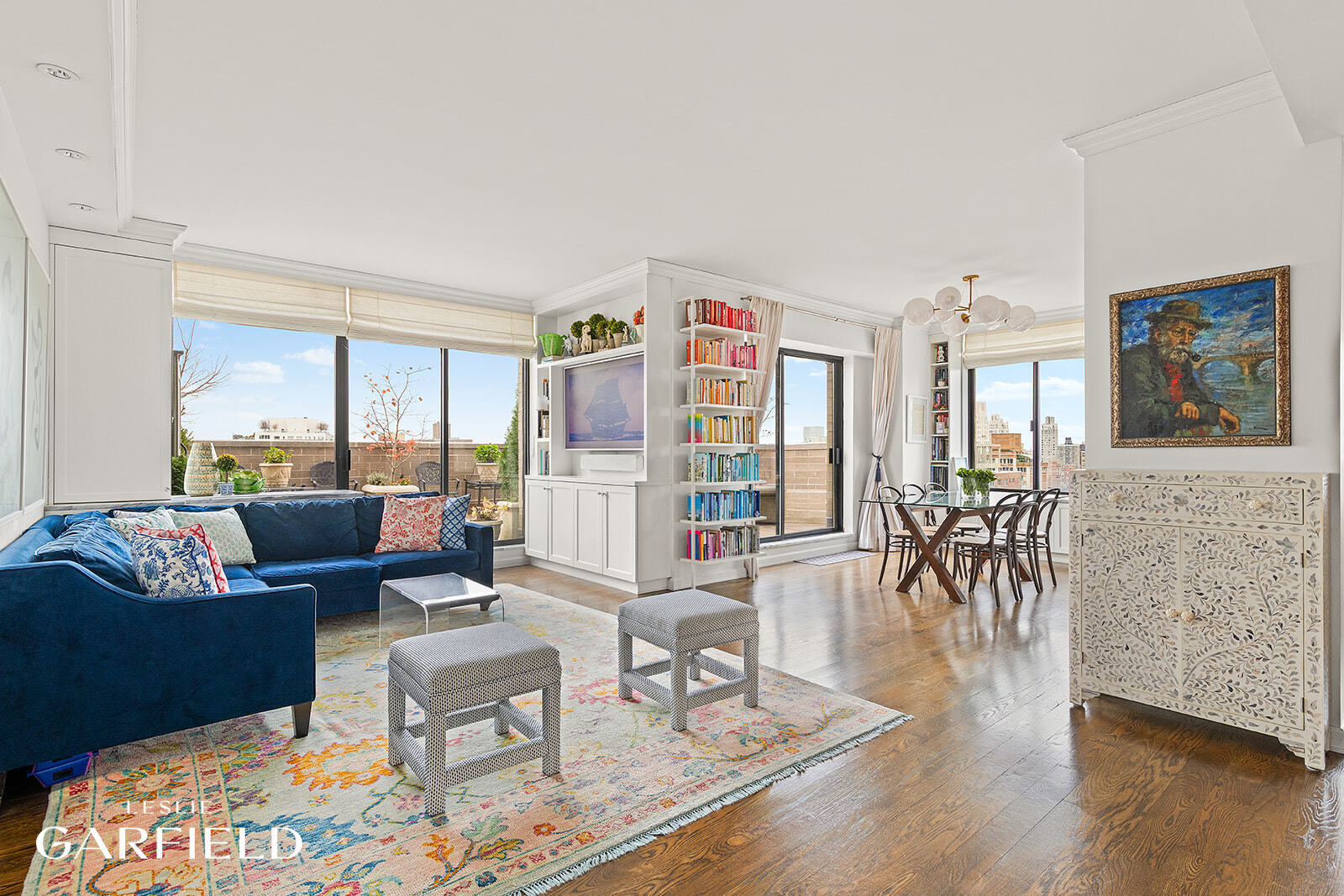 400 East 70th Street, Unit 3602 Manhattan, NY 10021 - Photo 2 of 21 a living room with furniture and a large window