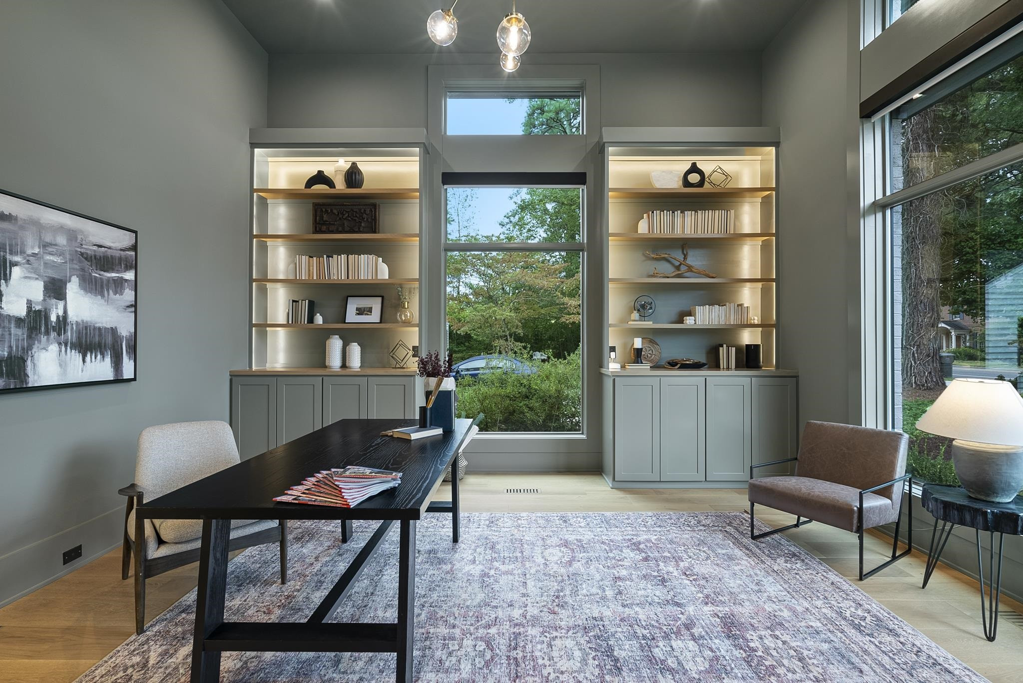 2116 Ridge Road Raleigh, NC 27607 - Photo 6 of 22 a living room with furniture a rug and a large window