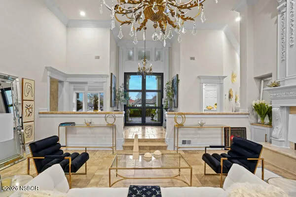 a view of entryway with a front door