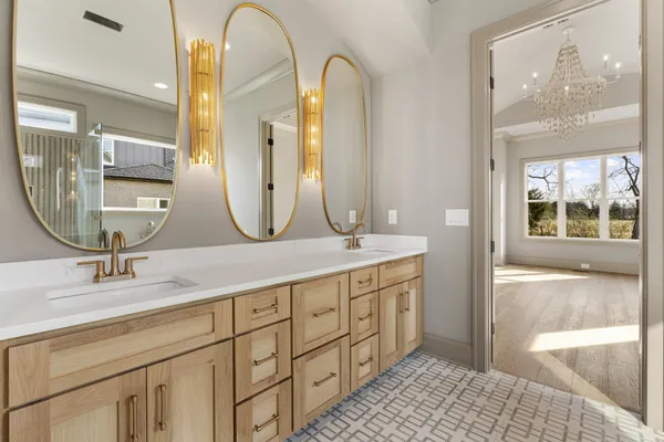 a view of a bedroom with a wardrobe space
