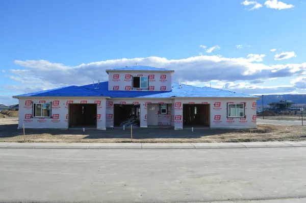 a view of a house with a patio