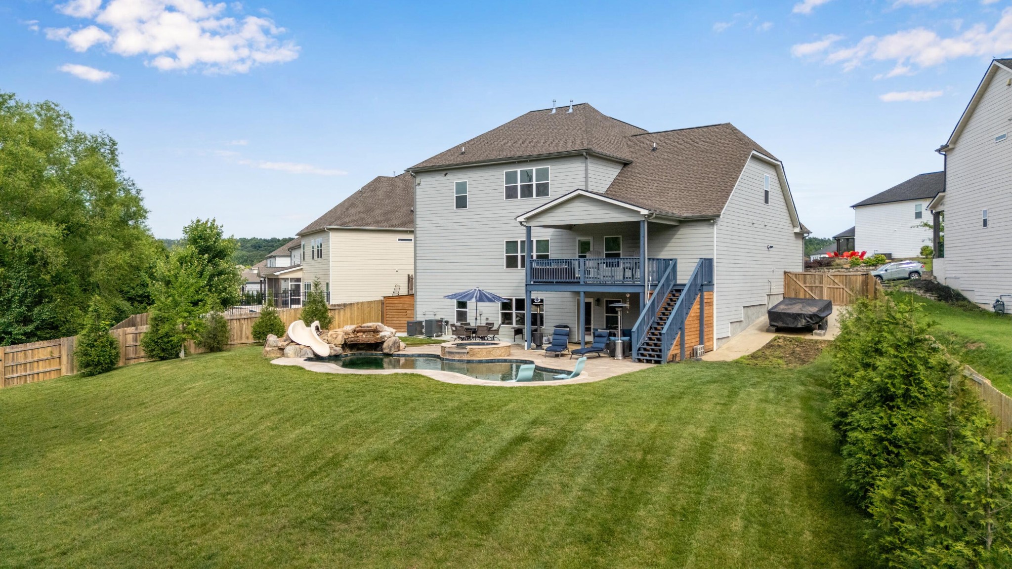 3359 Prairie Range Lane Apison, TN 37302 - Photo 10 of 71 a view of a house with backyard porch and sitting area