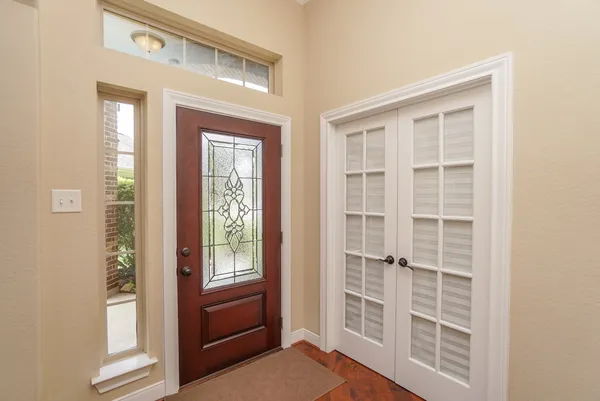 a view of front door