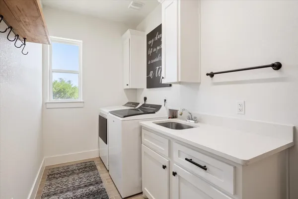 a bathroom with a tub