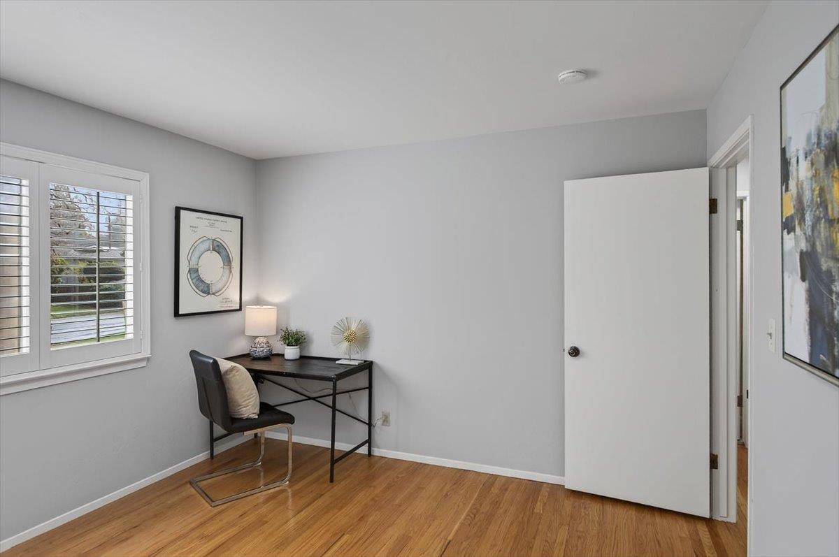 251 Old Adobe Road Los Gatos, CA 95032 - Photo 25 of 40 a workspace room with furniture and wooden floor