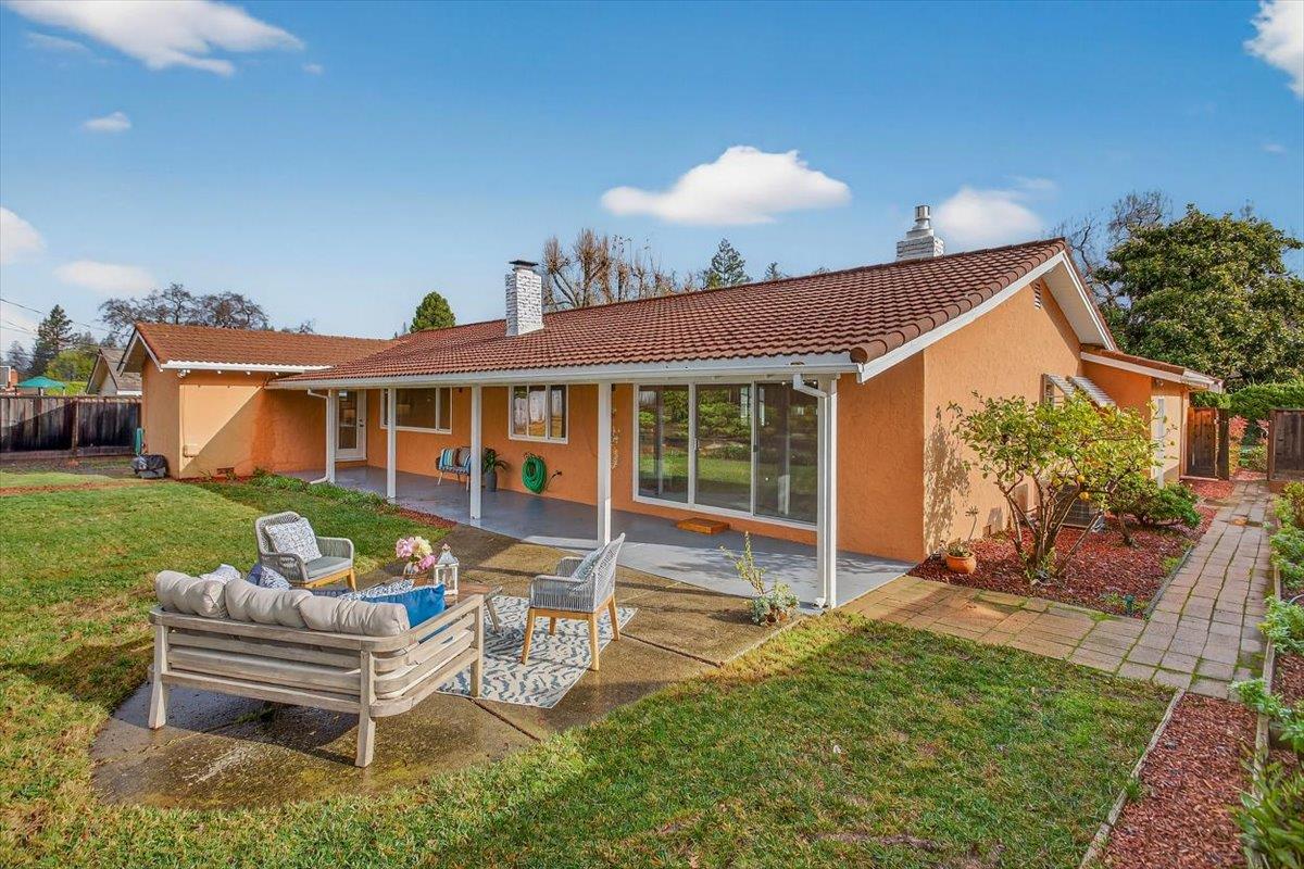 251 Old Adobe Road Los Gatos, CA 95032 - Photo 36 of 40 a view of a house with a yard and sitting area