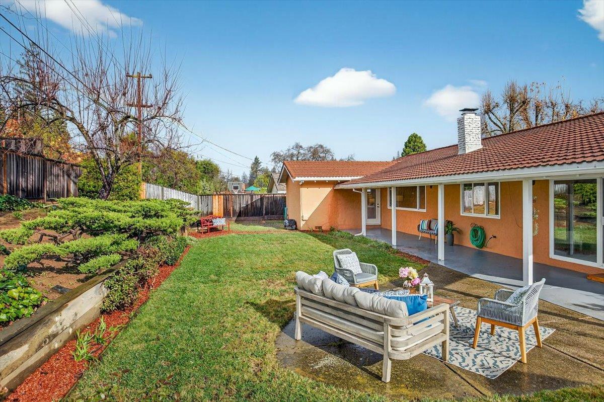 251 Old Adobe Road Los Gatos, CA 95032 - Photo 37 of 40 a view of a house with a yard porch and sitting area