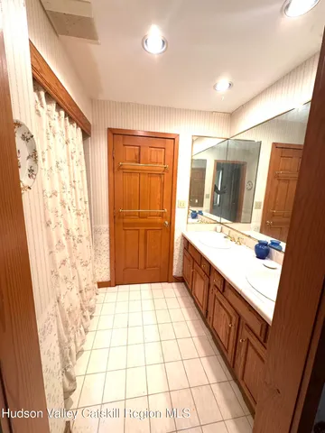 a view of a forest with a street