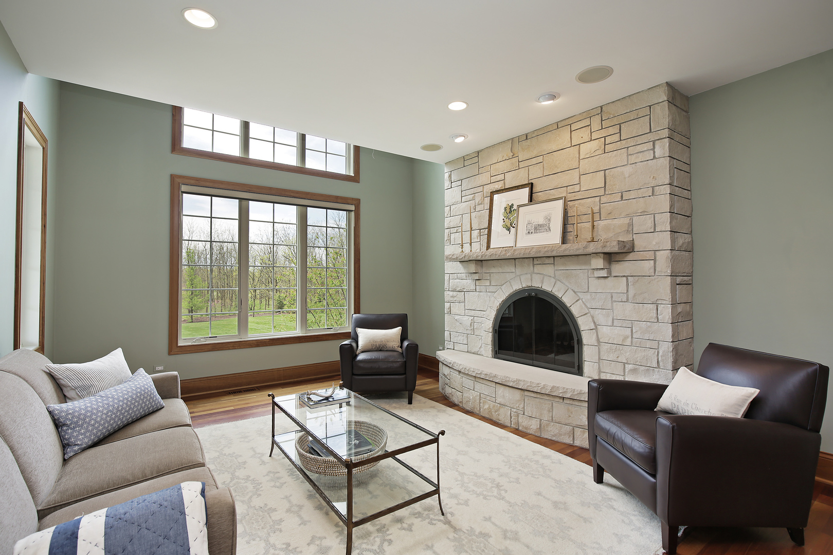 10309 Lawrence Road Harvard, IL 60033 - Photo 21 of 56 a living room with furniture and a fireplace