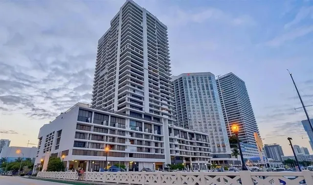 a front view of a building