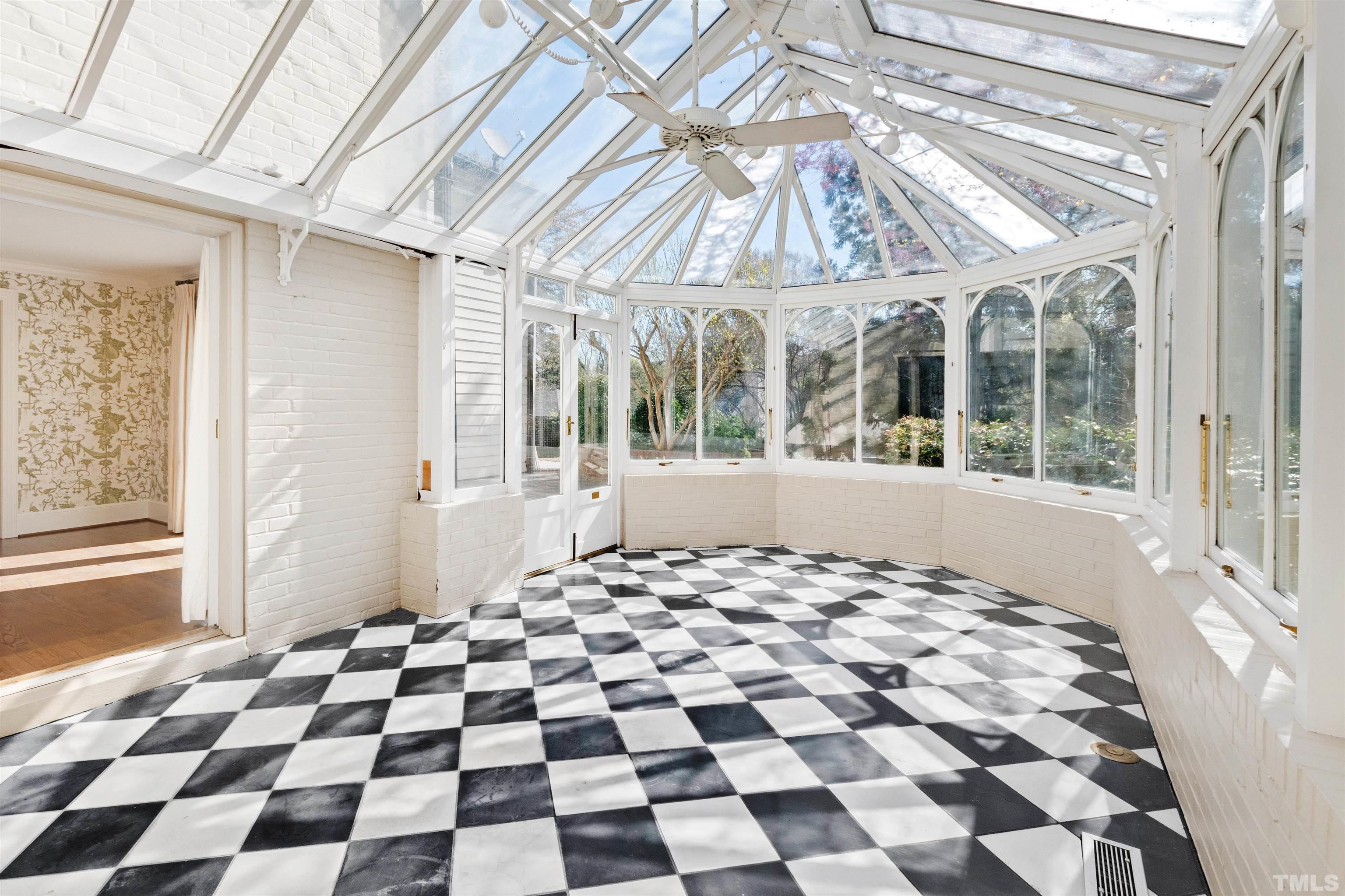 1718 Canterbury Road Raleigh, NC 27608 - Photo 12 of 30 a black and white checkered floor