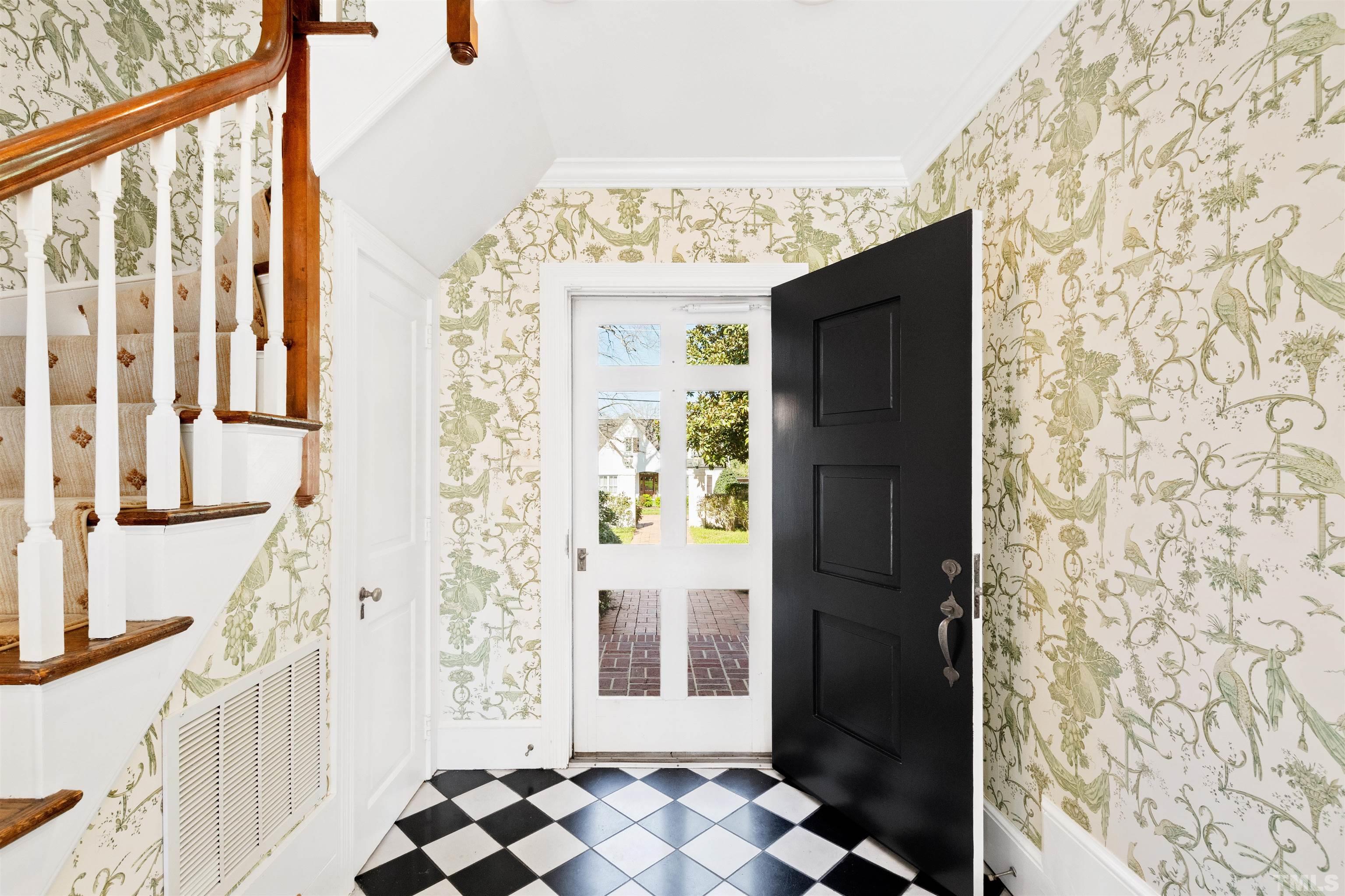 1718 Canterbury Road Raleigh, NC 27608 - Photo 6 of 30 a view of a entryway door of the house