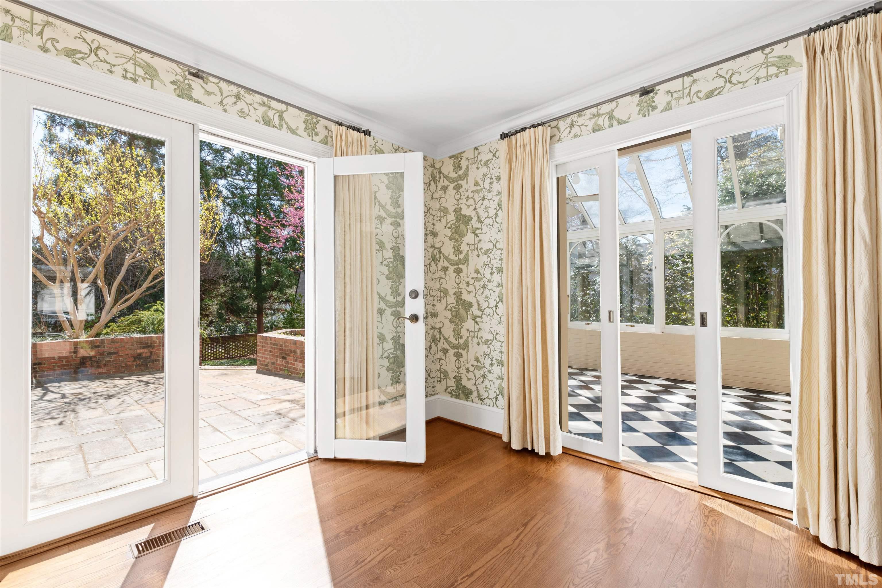 1718 Canterbury Road Raleigh, NC 27608 - Photo 8 of 30 a view of front door with wooden floor