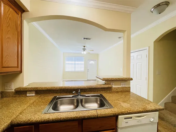 a view of an empty room