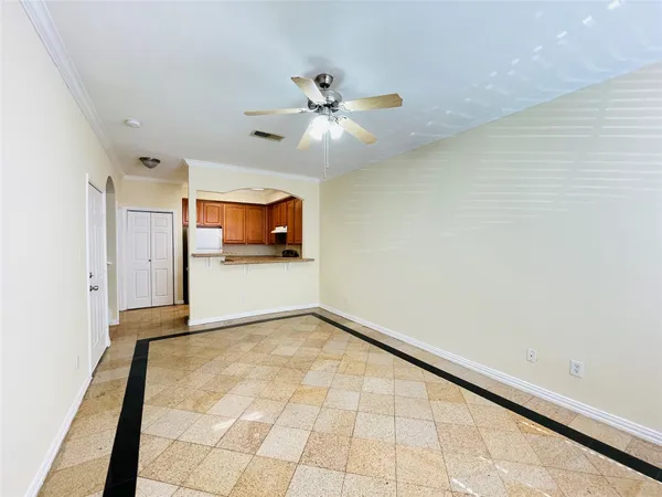 a view of an empty room