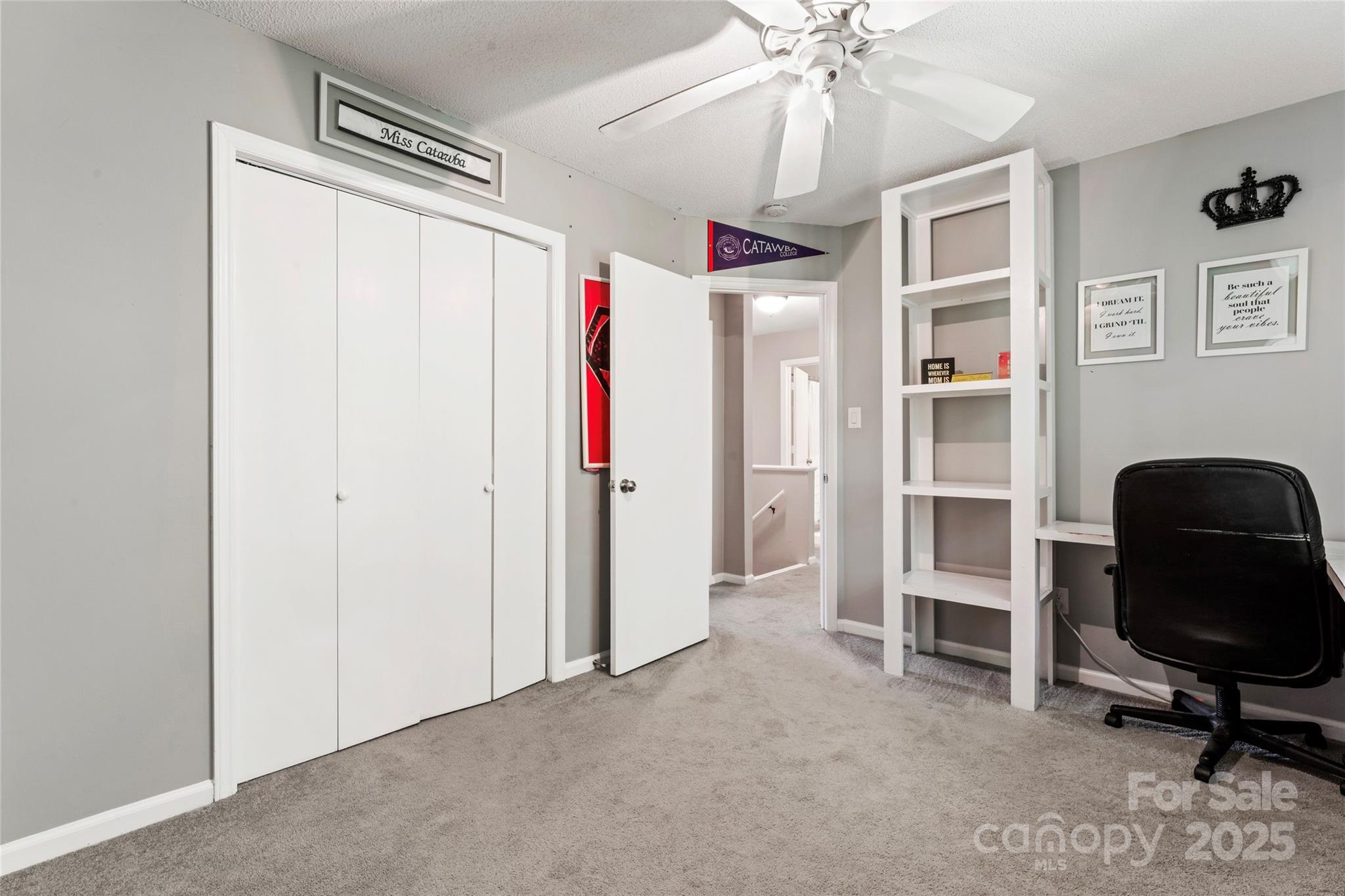 335 Bob White Run Salisbury, NC 28147 - Photo 23 of 41 a view of a workspace with furniture and a ceiling fan