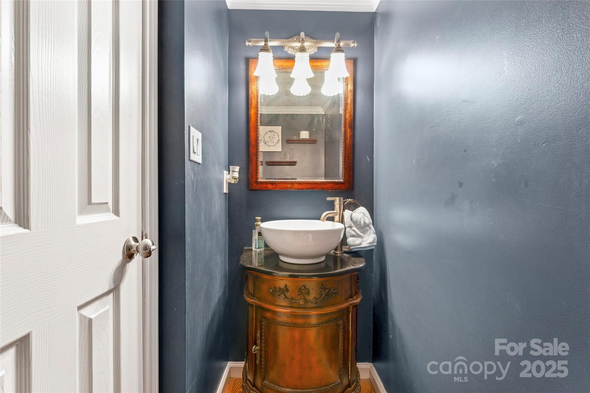 335 Bob White Run Salisbury, NC 28147 - Photo 8 of 41 a bathroom with a sink and mirror