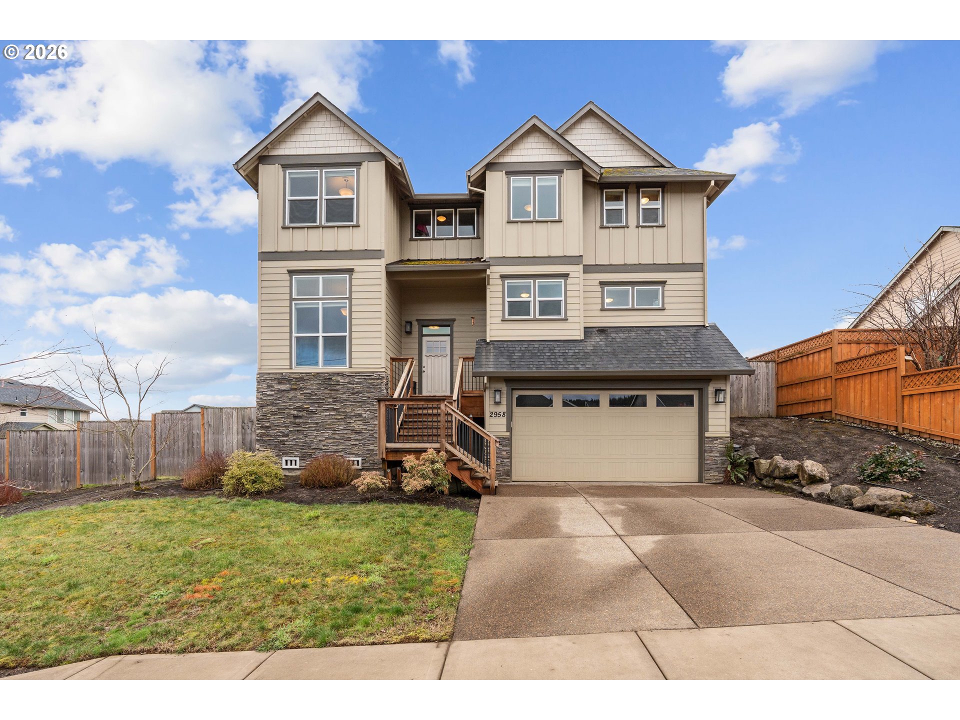 2958 Southwest Redmond Hill Road McMinnville, OR 97128 - Photo 1 of 40 a front view of a house with a yard