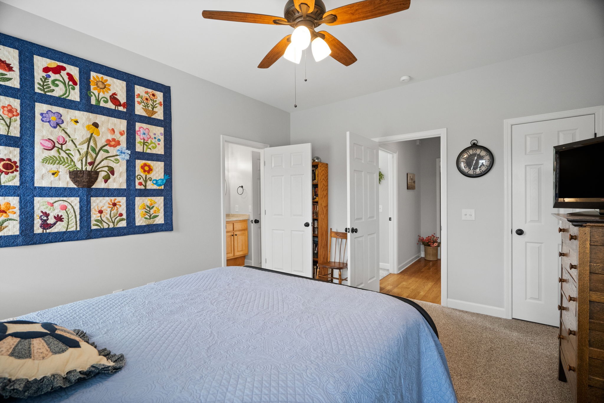 3008 Burts Crossing Springfield, TN 37172 - Photo 25 of 45 a bedroom with a bed and a flat screen tv