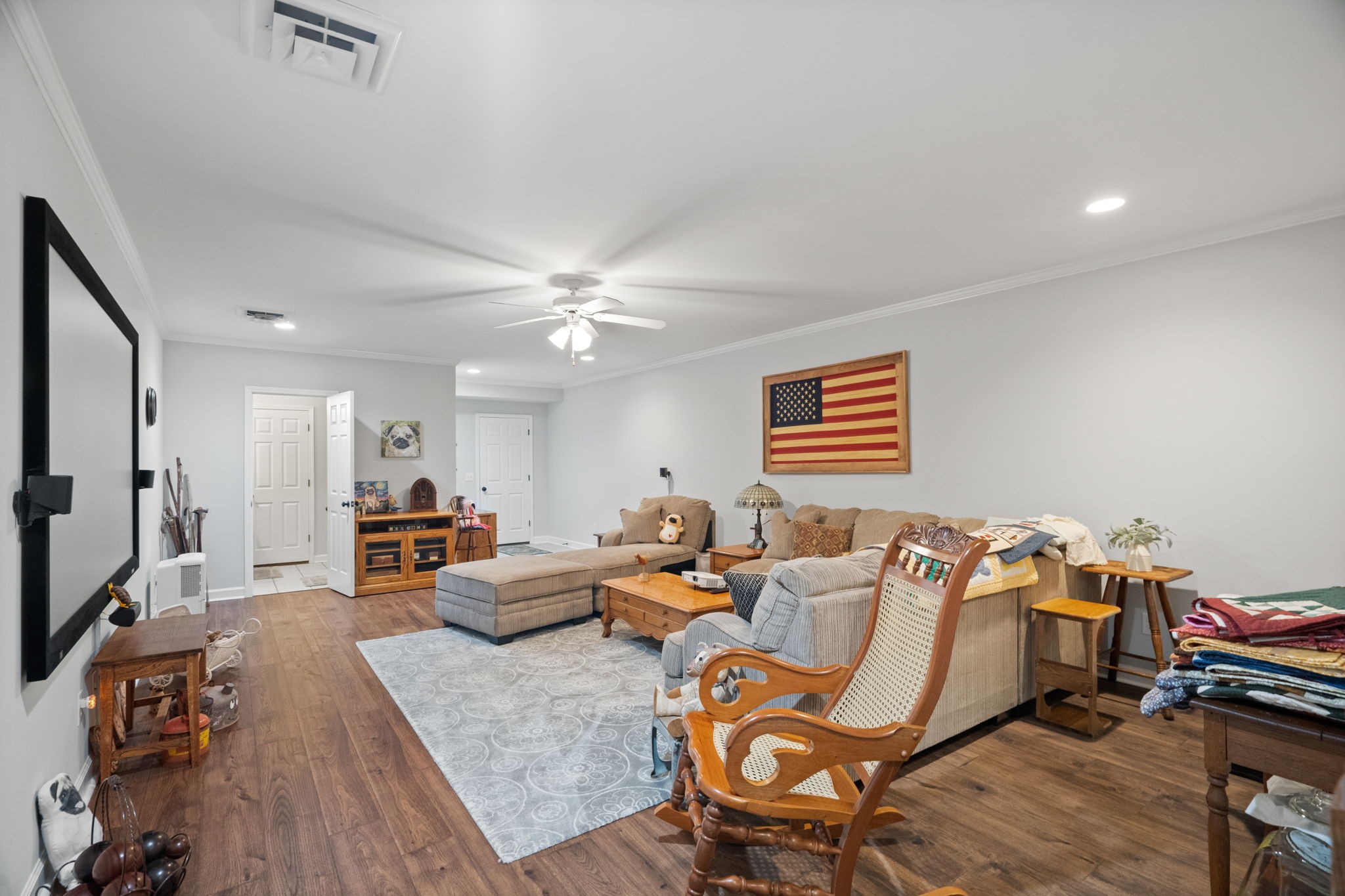 3008 Burts Crossing Springfield, TN 37172 - Photo 31 of 45 a living room with furniture and a flat screen tv