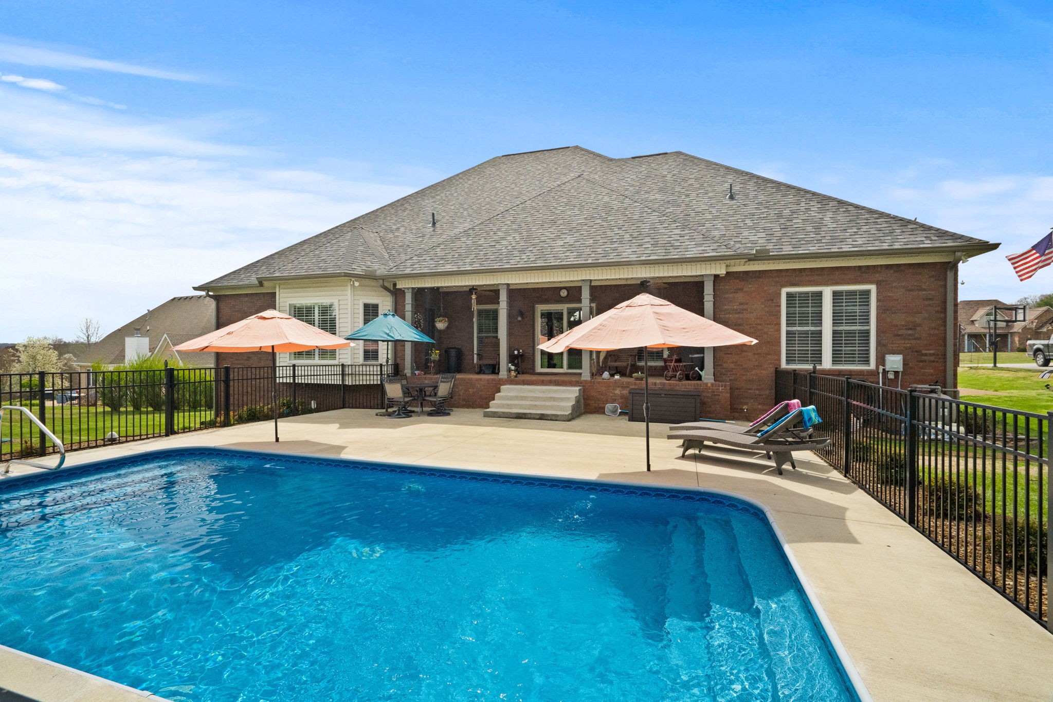 3008 Burts Crossing Springfield, TN 37172 - Photo 40 of 45 a house view with a seating space and garden