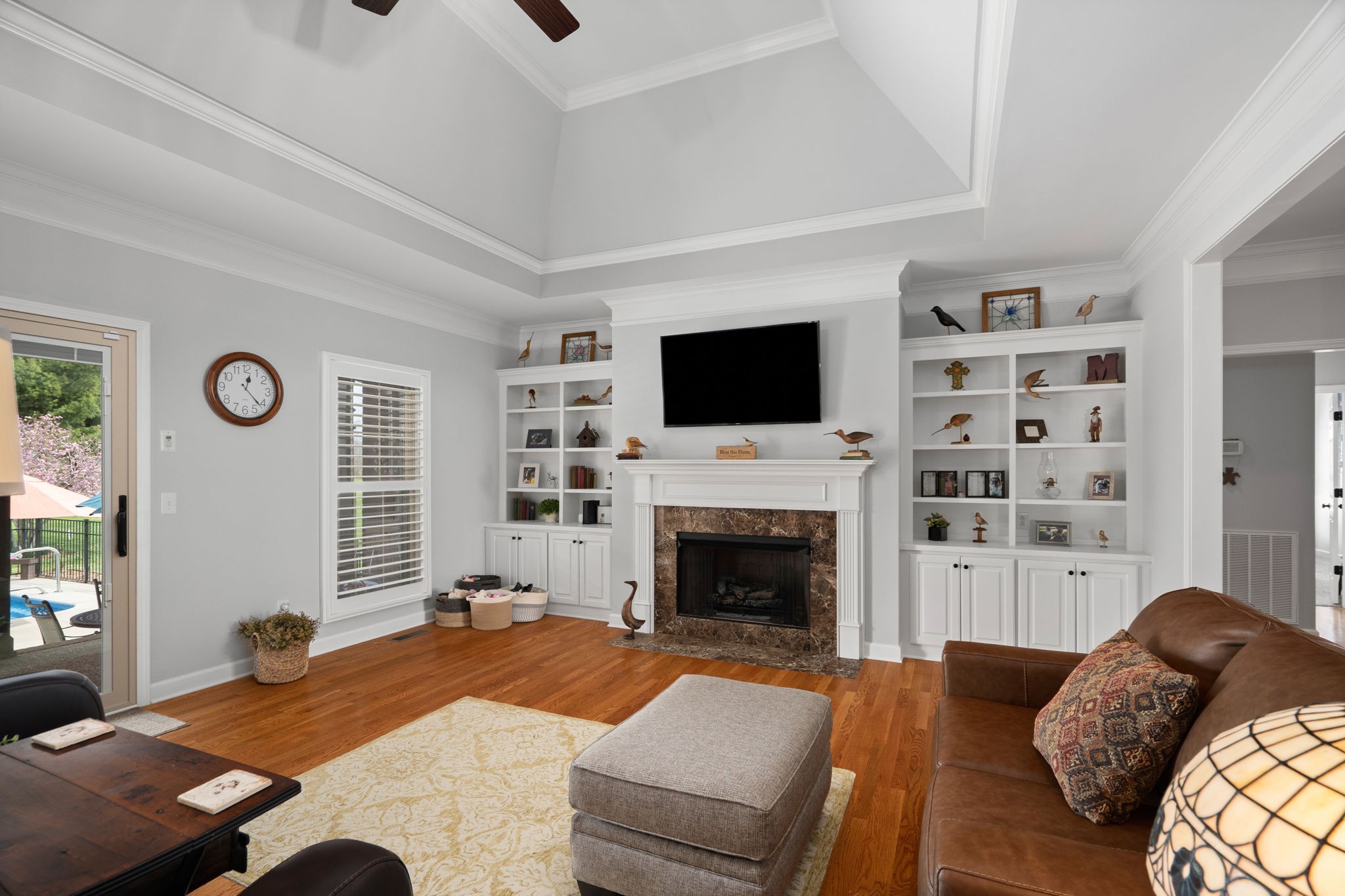 3008 Burts Crossing Springfield, TN 37172 - Photo 10 of 45 a bedroom with a bed a fireplace and a television