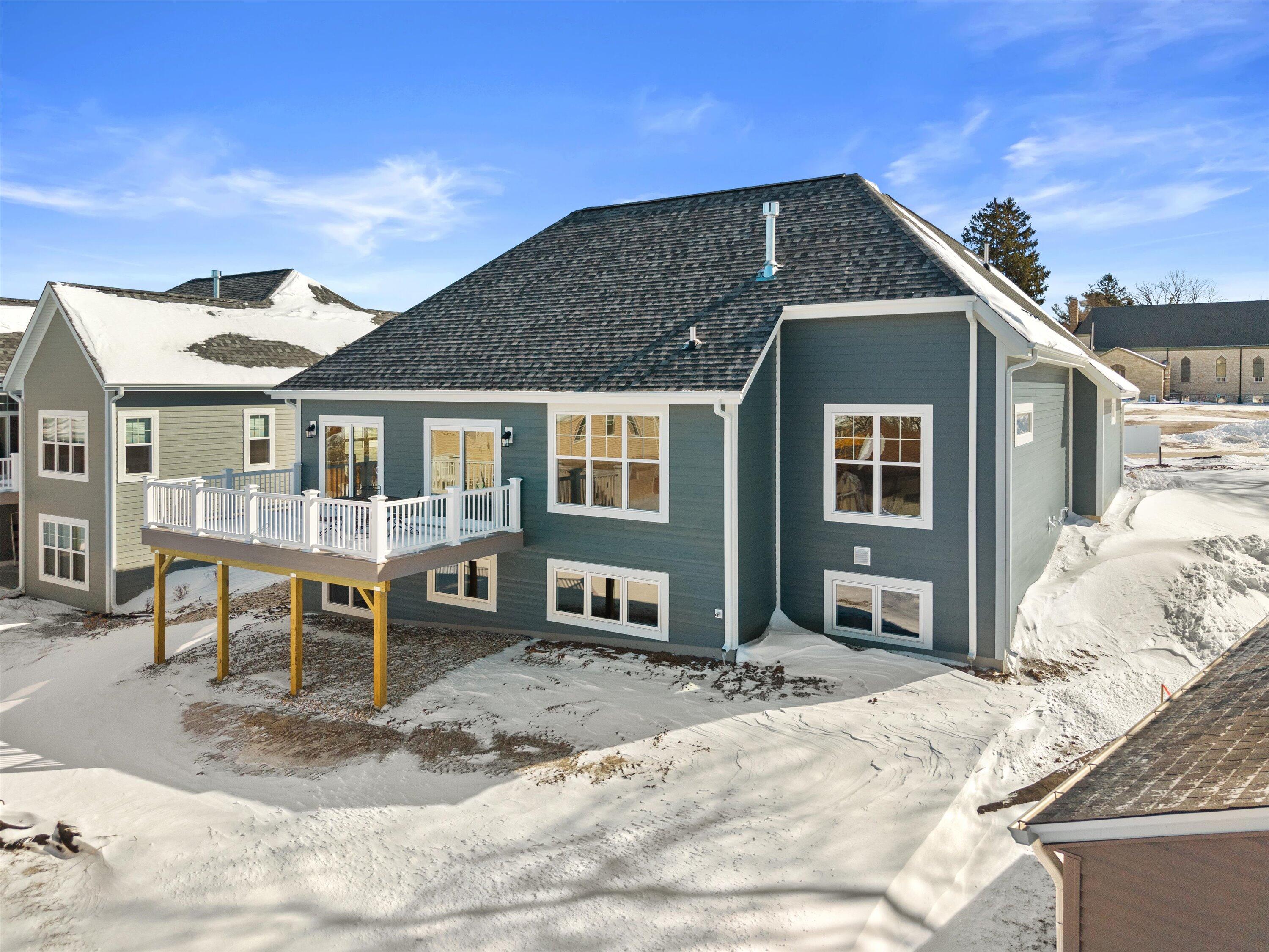 327 Sandy Circle Pewaukee, WI 53072 - Photo 22 of 36 Rear View of Deck and Exposure