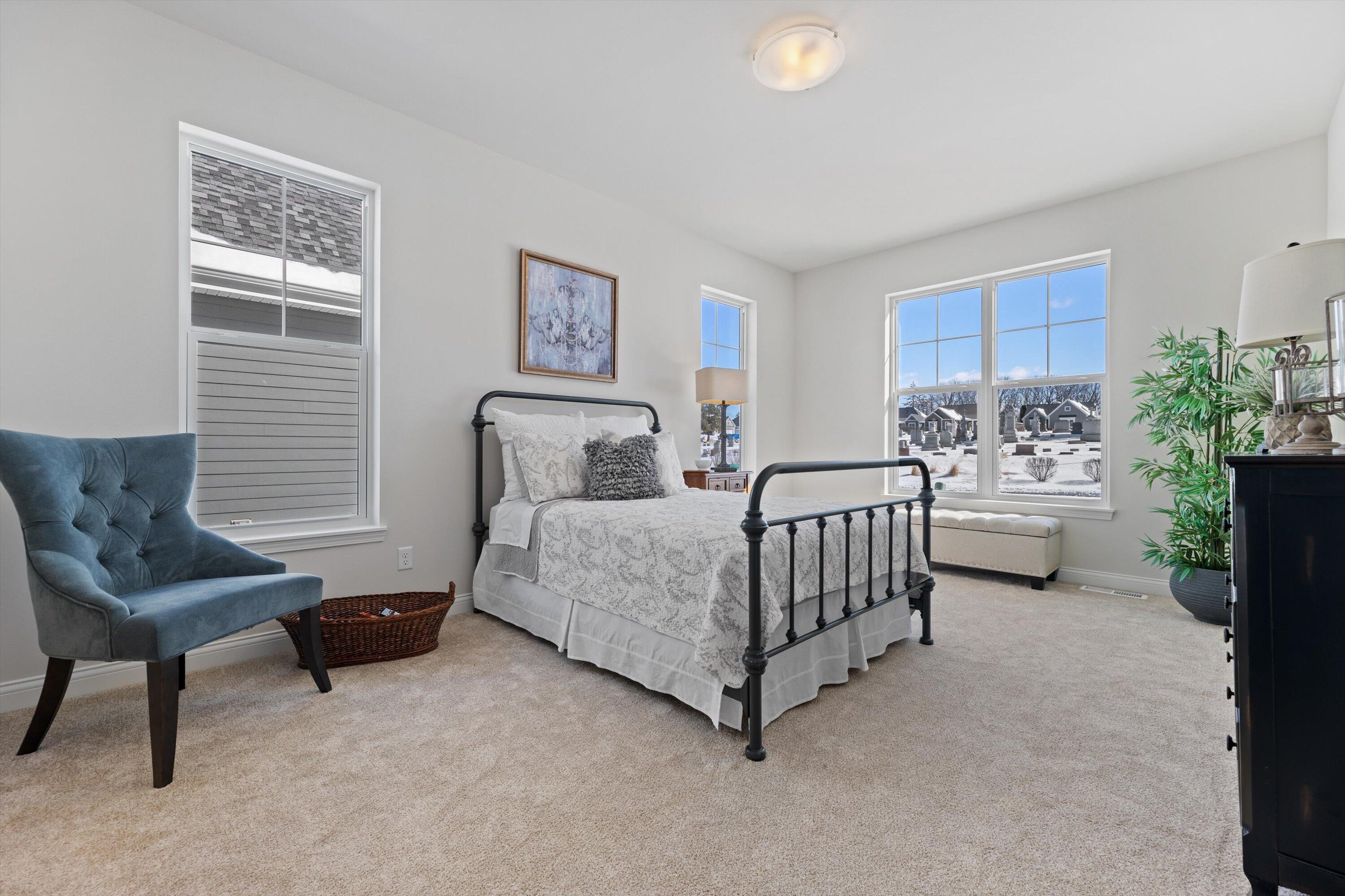 327 Sandy Circle Pewaukee, WI 53072 - Photo 28 of 36 Spacious Guest Bedroom