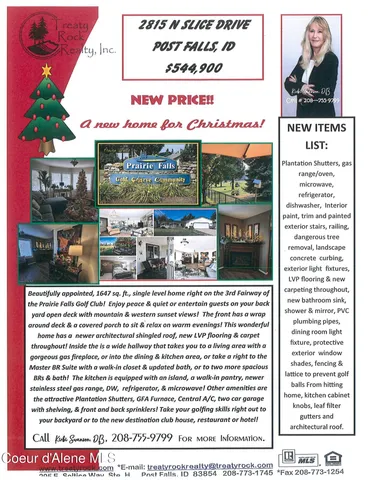 $544,900 | 2815 North Slice Drive, Post Falls, ID 83854