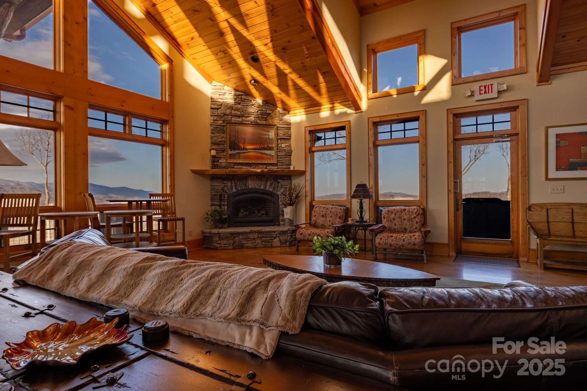 Tbd Tbd Stack Road, Unit 9 Elk Park, NC 28622 - Photo 8 of 18 a outdoor living space with furniture and a fireplace