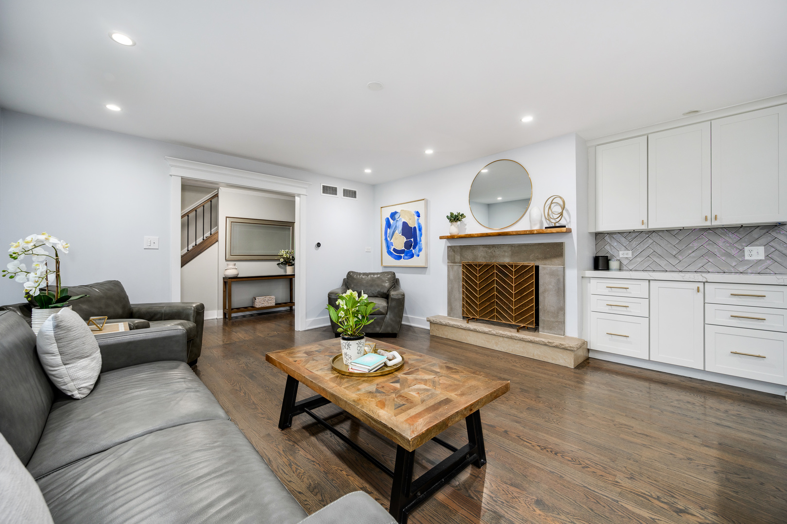 1627 Del Ogier Drive Glenview, IL 60025 - Photo 4 of 37 a living room with furniture fireplace and dining table