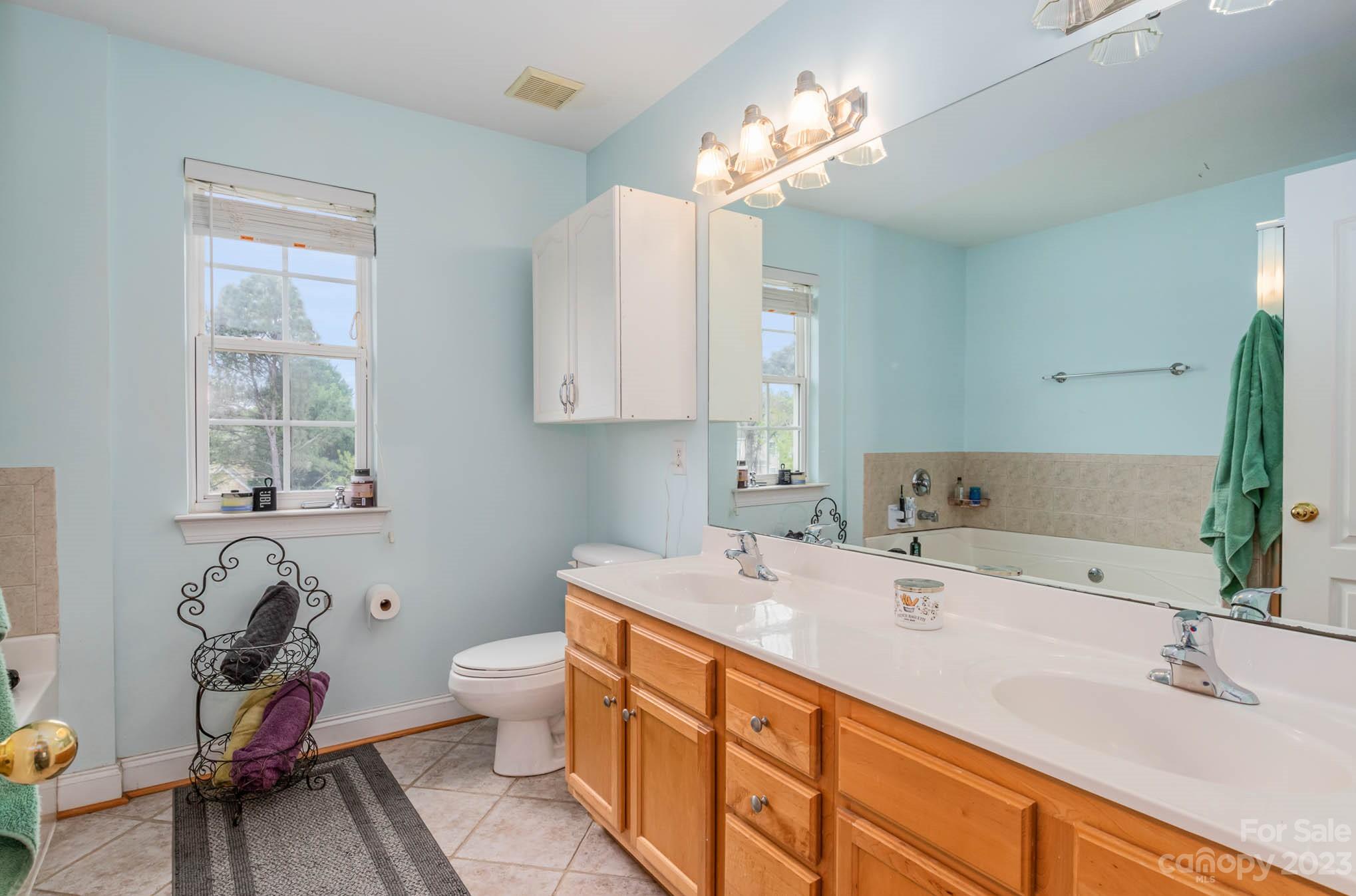 2719 Spring Breeze Way Monroe, NC 28110 - Photo 5 of 25 a bathroom with a sink double vanity and a toilet