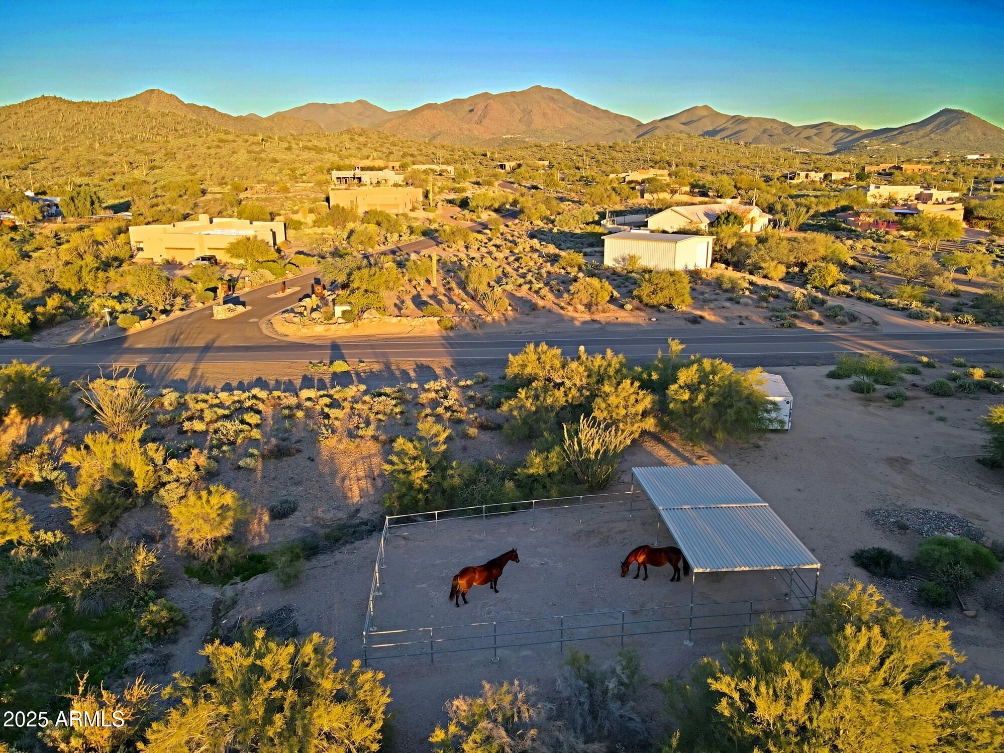 41840 North Spur Cross Road Cave Creek, AZ 85331 - Photo 46 of 67 an aerial view of residential houses with outdoor space