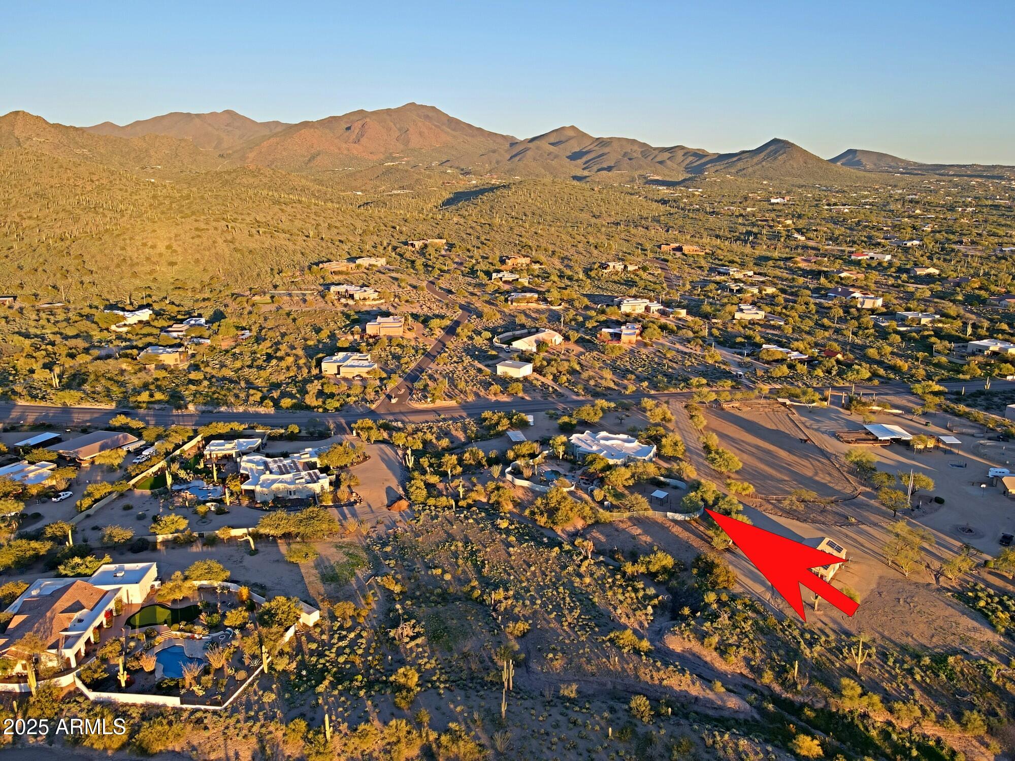 41840 North Spur Cross Road Cave Creek, AZ 85331 - Photo 64 of 67 an aerial view of residential houses and city view