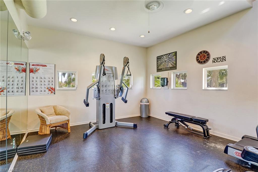 7791 Esmeralda Way, Unit L103 Naples, FL 34109 - Photo 37 of 46 a view of a room with gym equipment