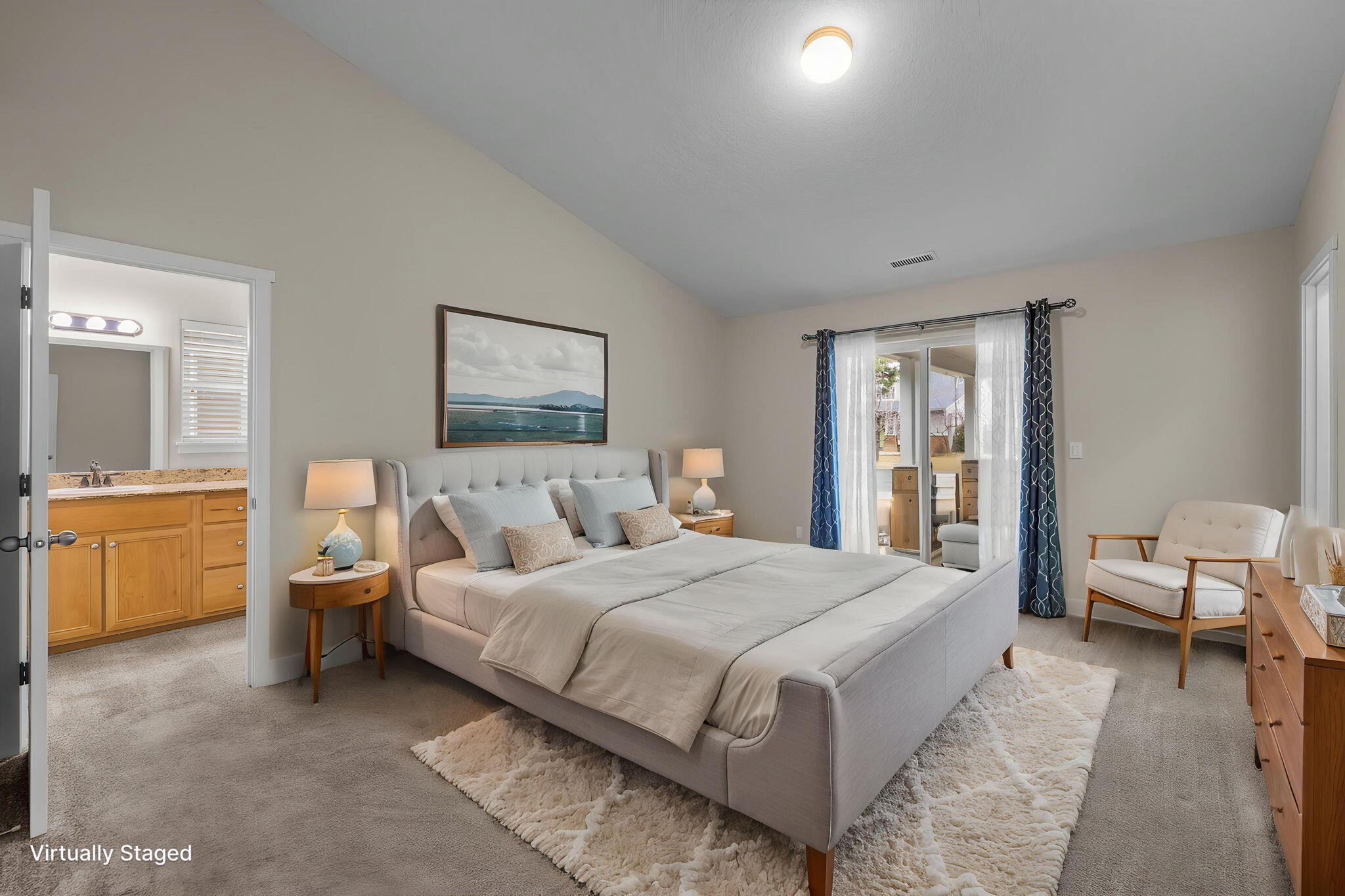 20657 Couples Lane Bend, OR 97702 - Photo 17 of 44 Staged Master Bedroom