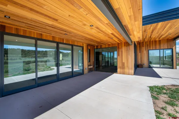 a view of a porch