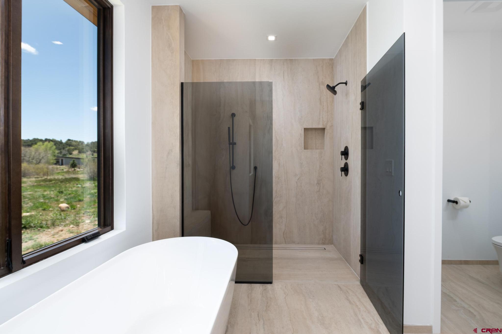 201 Cowboy Trail Durango, CO 81303 - Photo 32 of 45 a bathroom with a shower and a toilet